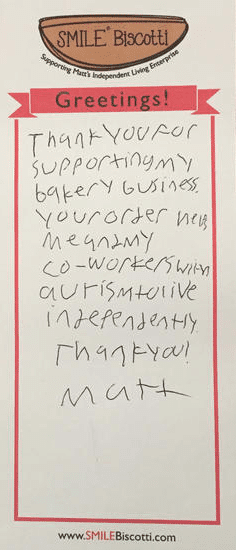 Smiling Big for SMILE Biscotti