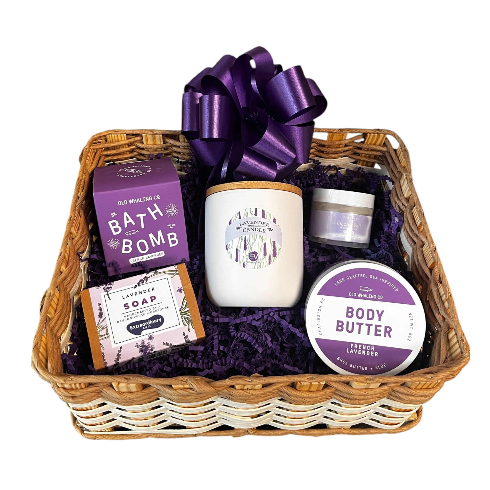 lavender plant gift basket Spa Gift Basket