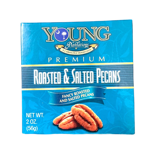 young plantations roasted and salted pecans