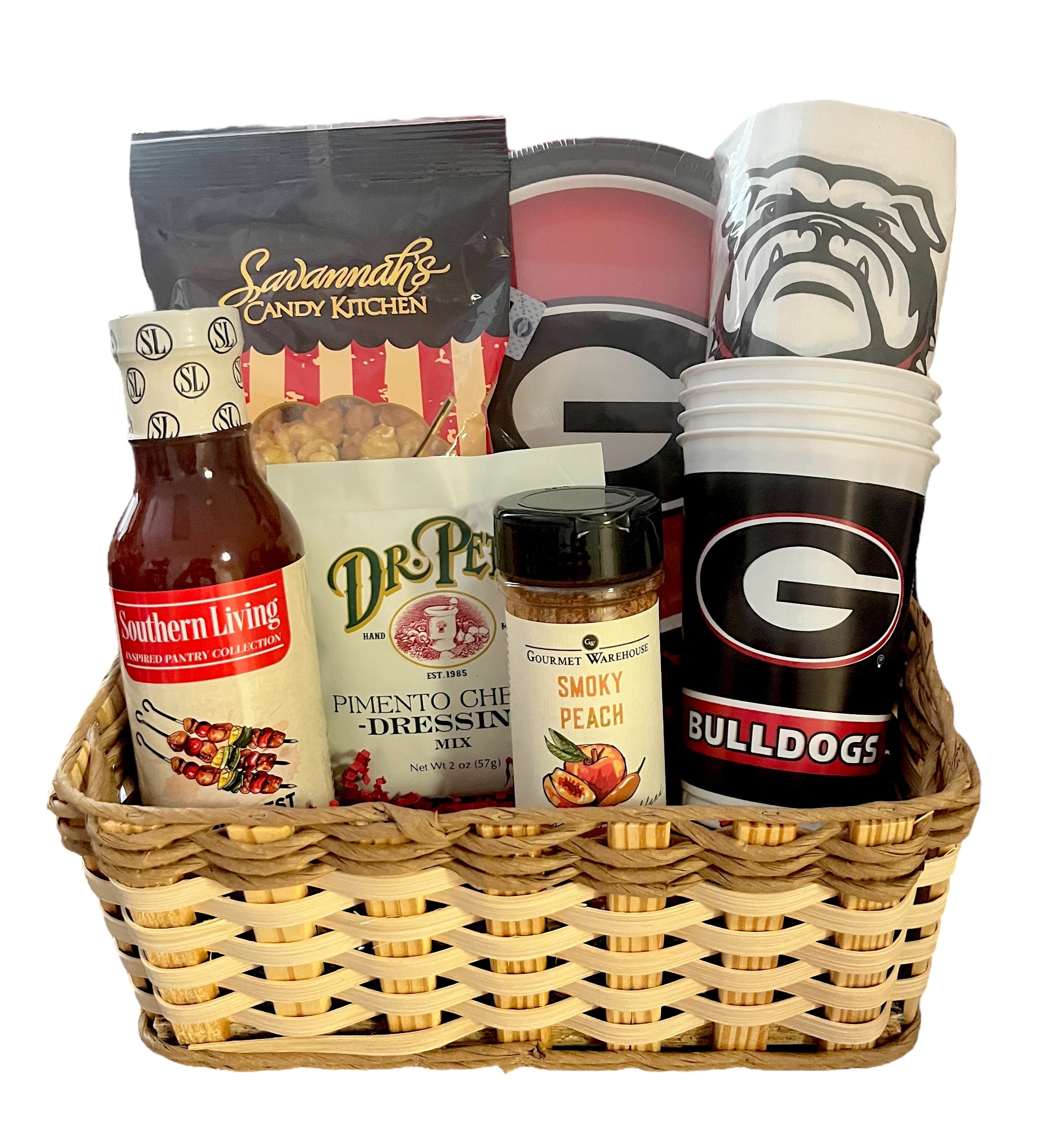 Georgia Bulldogs football gift basket