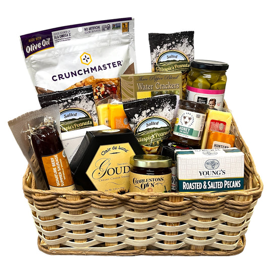 Meat and Cheese Gift Basket Deluxe