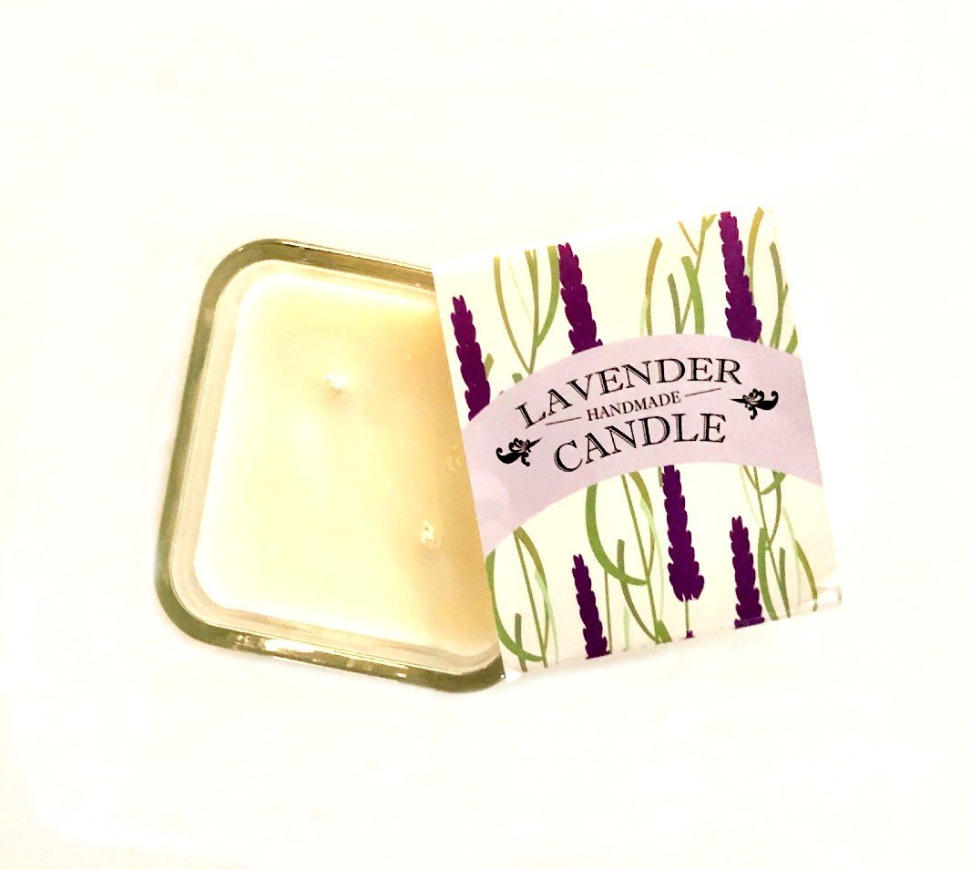 large 2 wick soy candles