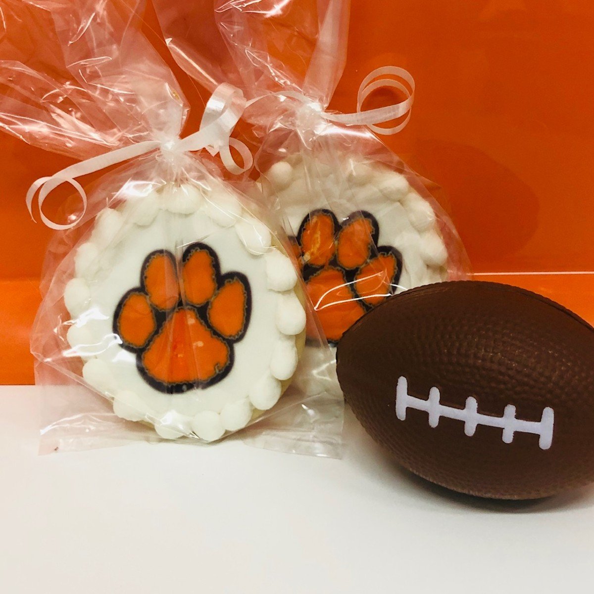 custom clemson logo cookies