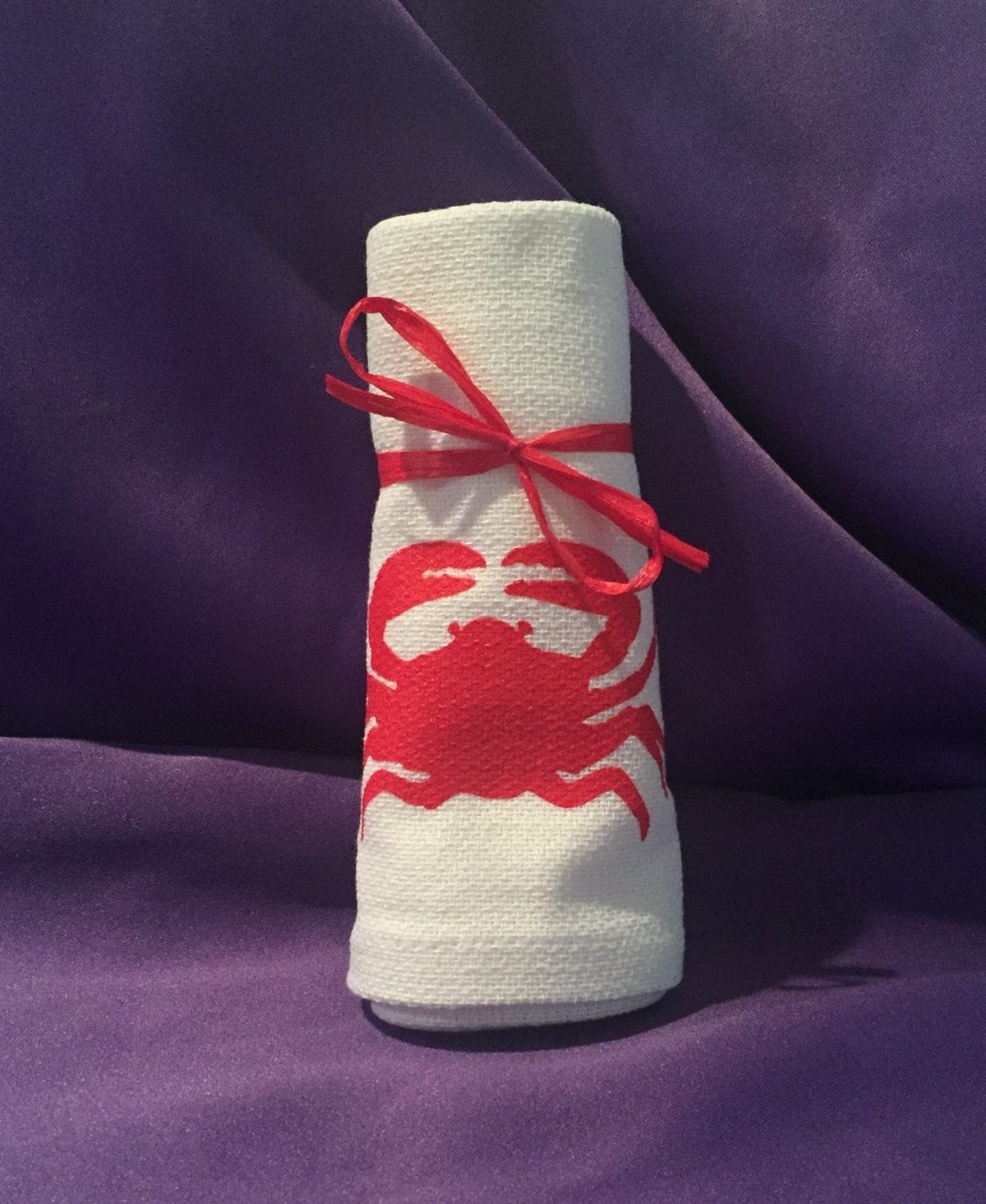red crab kitchen towels