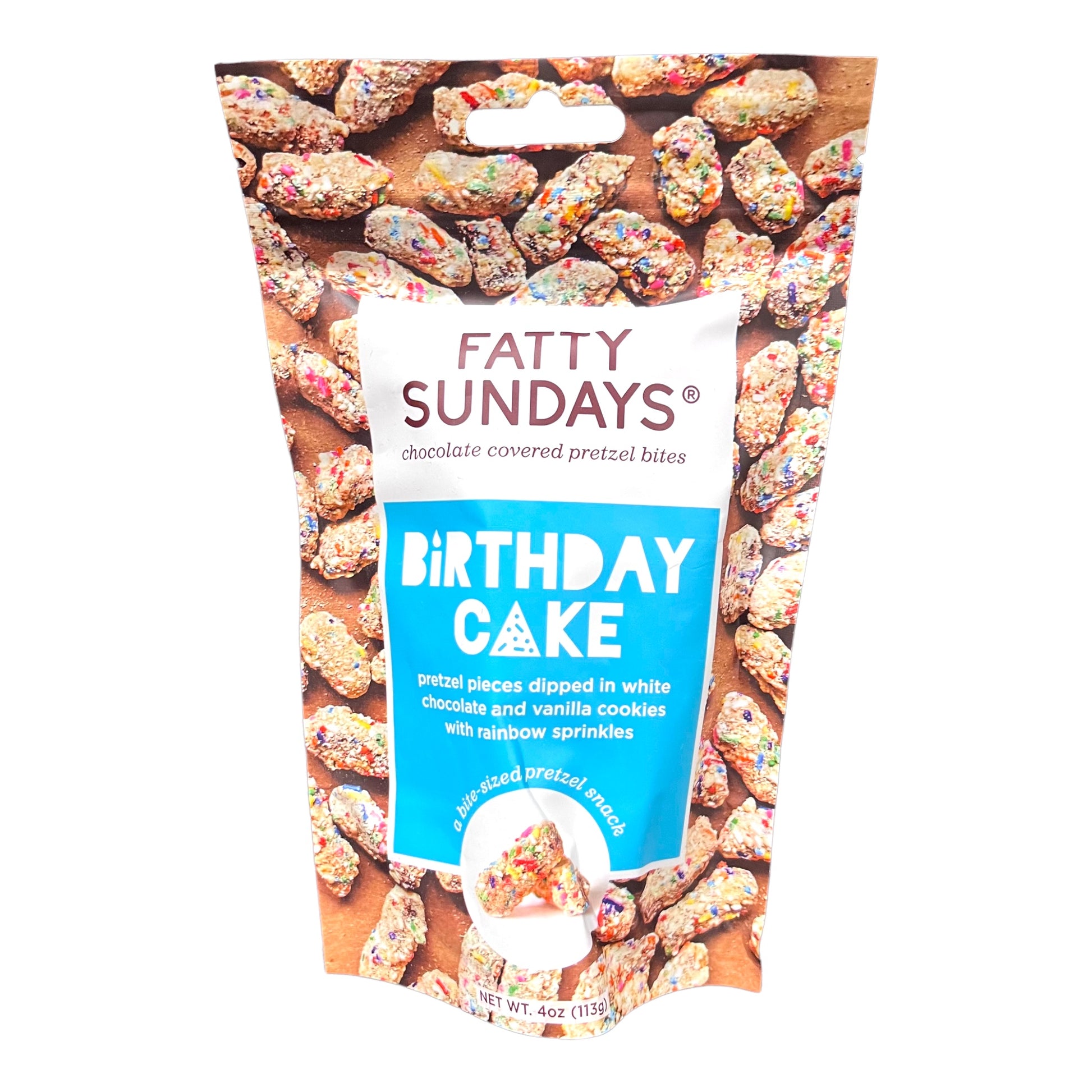 happy birthday cake pretzel bites